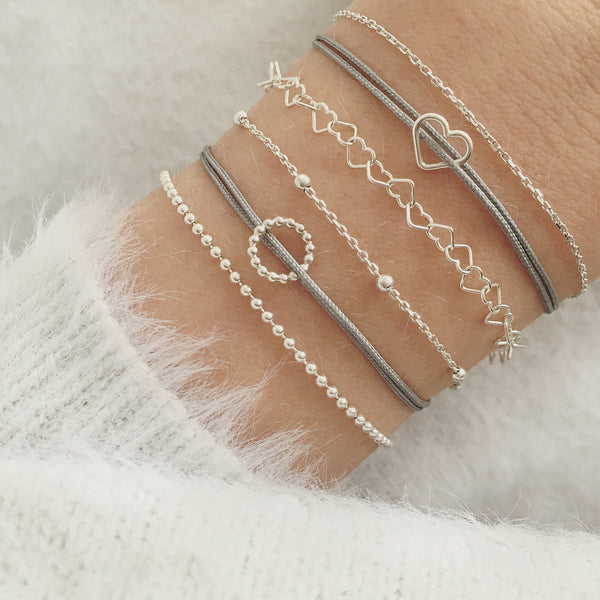 GLÜCKSHERZ Arm/Fusskettchen Mini